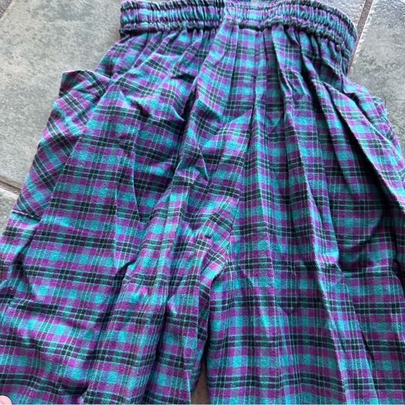 VTG 80s Retro Baby Cary Blue and Purple Plaid Overalls
Good condition - Picture 2 of 5